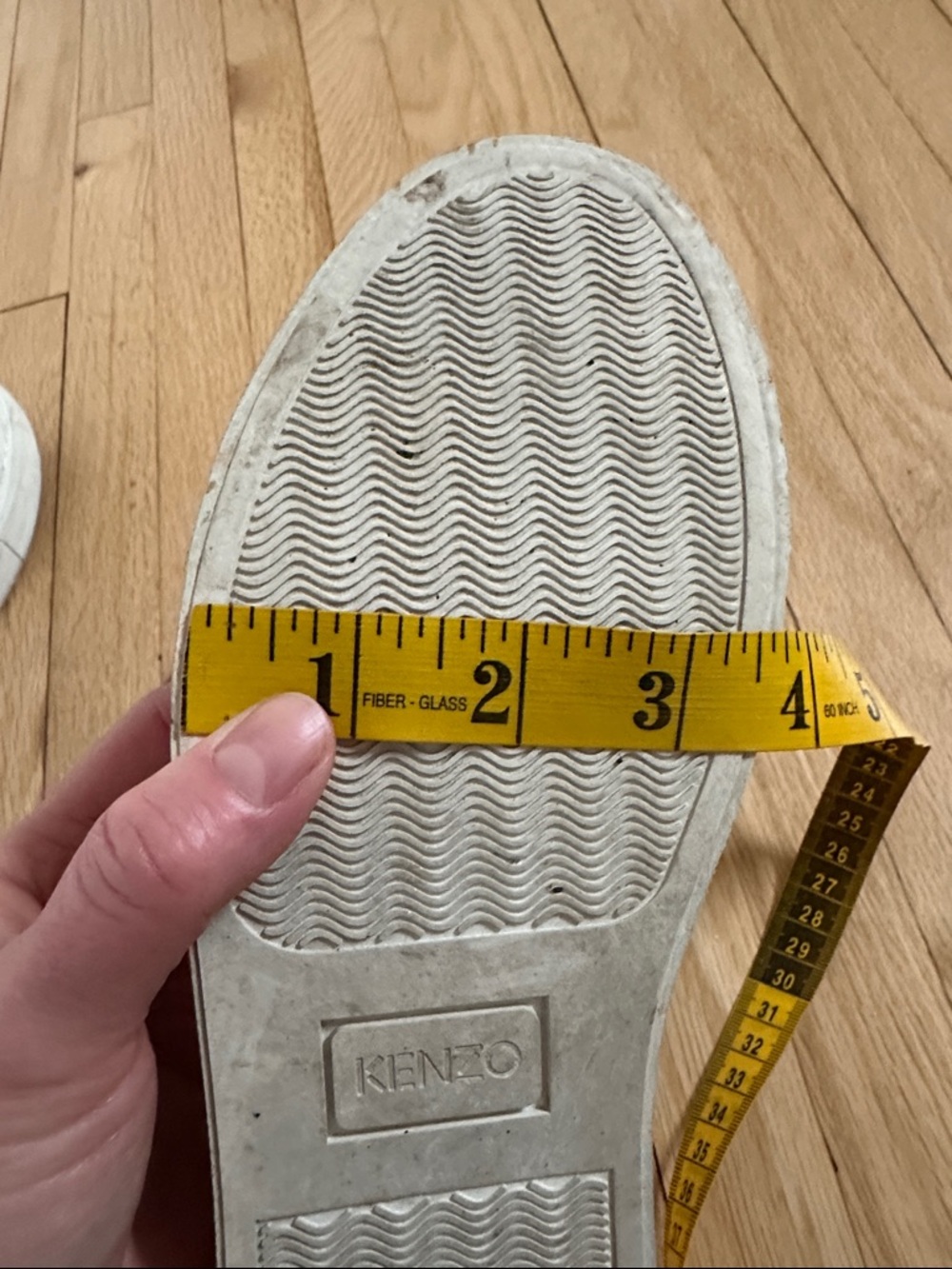 Kenzo Paris white slip-on canvas sneakers with navy embroidered tiger size 8 - Picture 8 of 10
